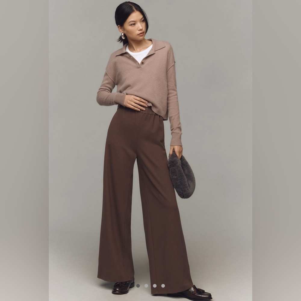 ANTHROPOLOGIE MAEVE STRETCH WIDE-LEG PANTS -Size XS